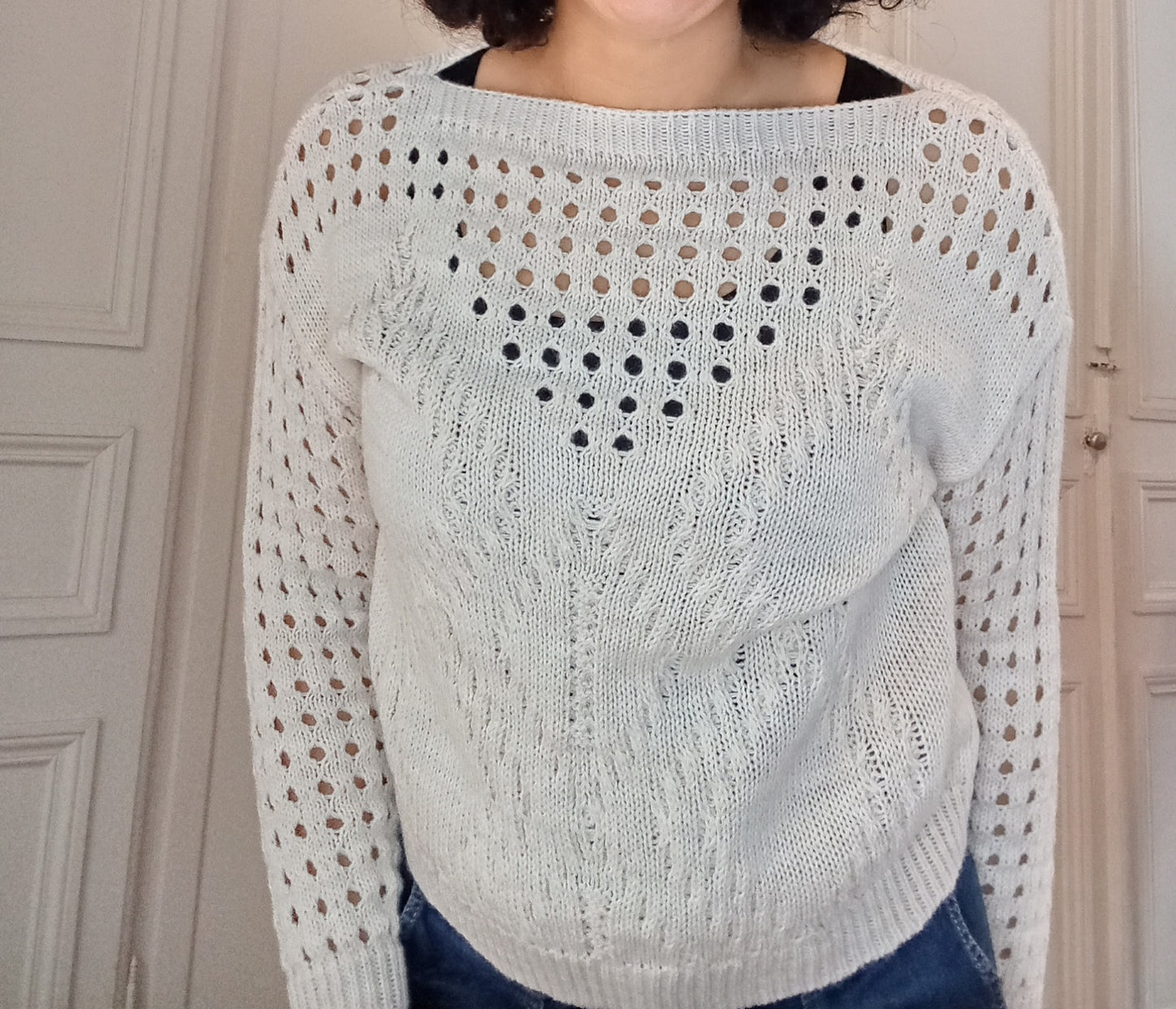 Pull Ajouré Beige