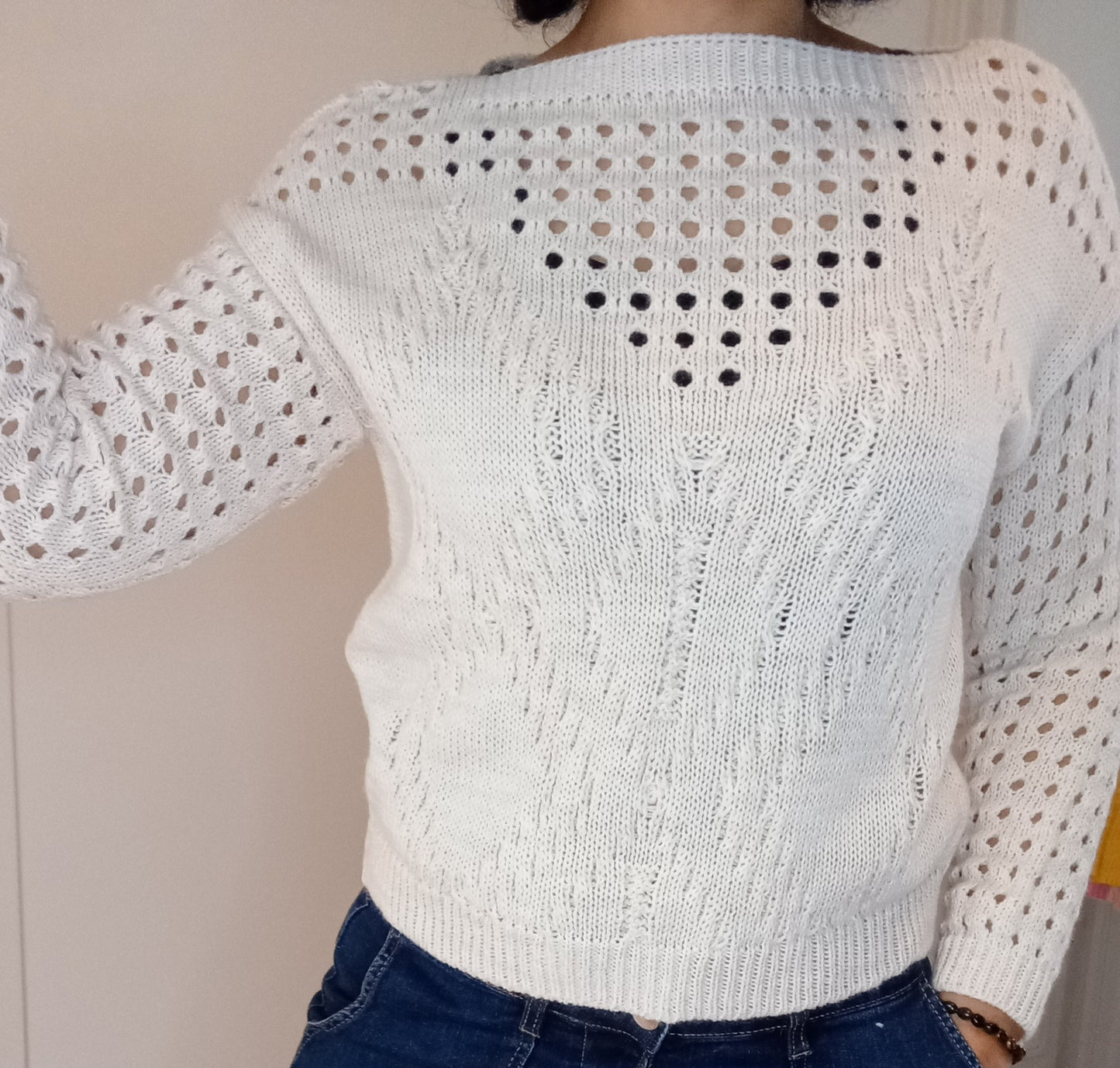 Pull Ajouré Beige