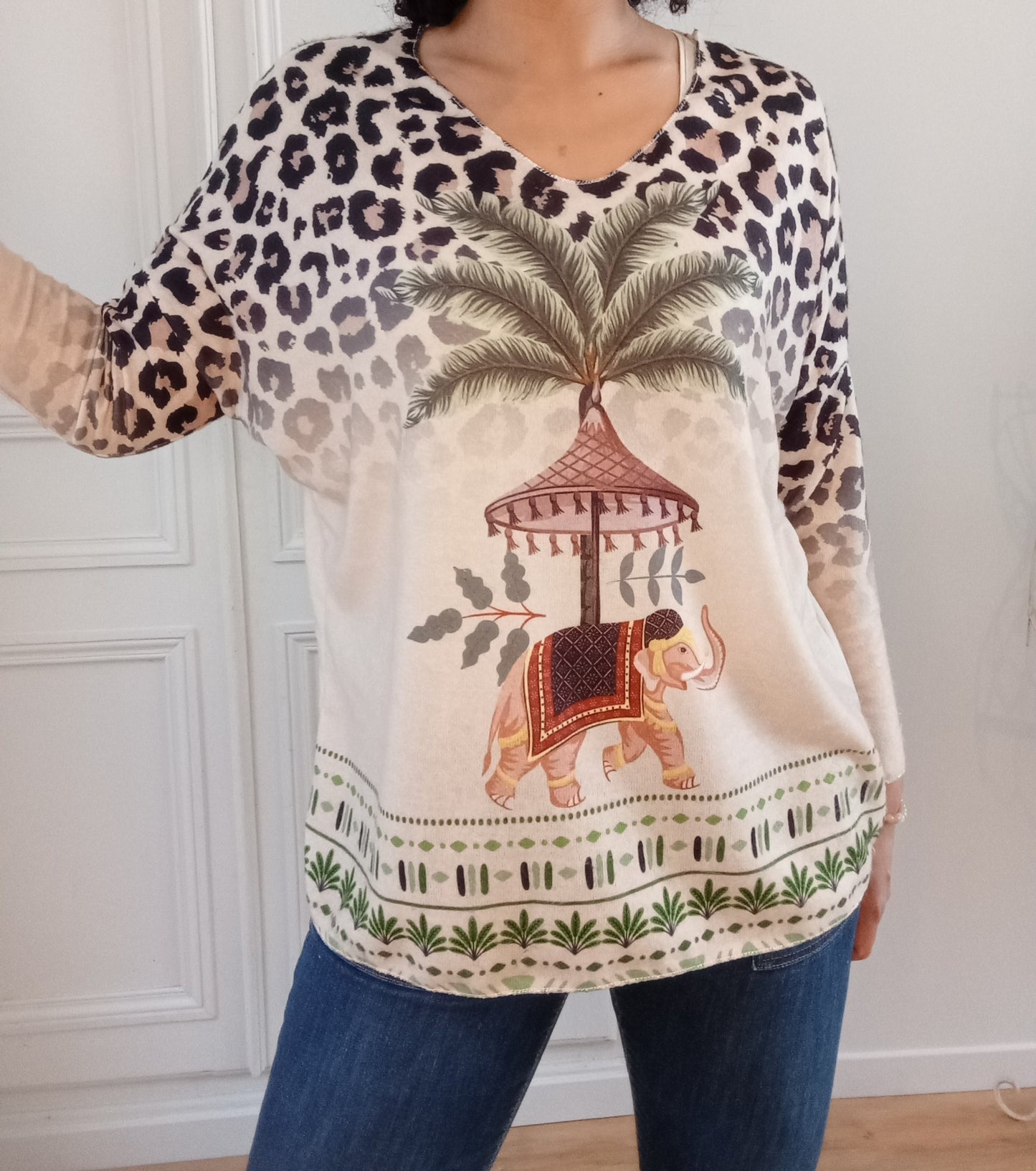 Pull Sable éléphant