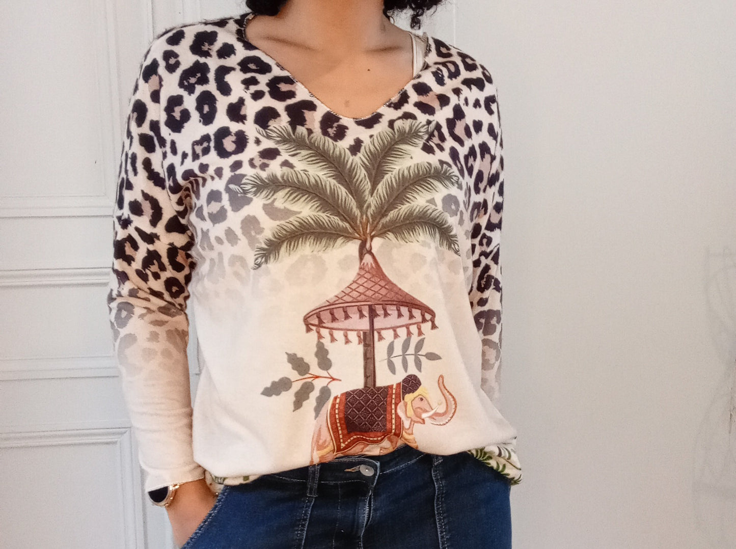 Pull Sable éléphant