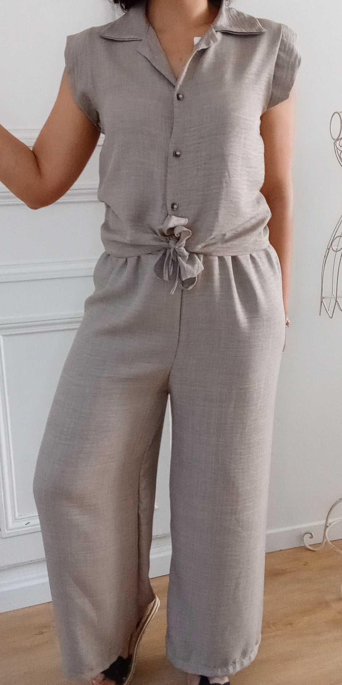 Ensemble chemisier + pantalon