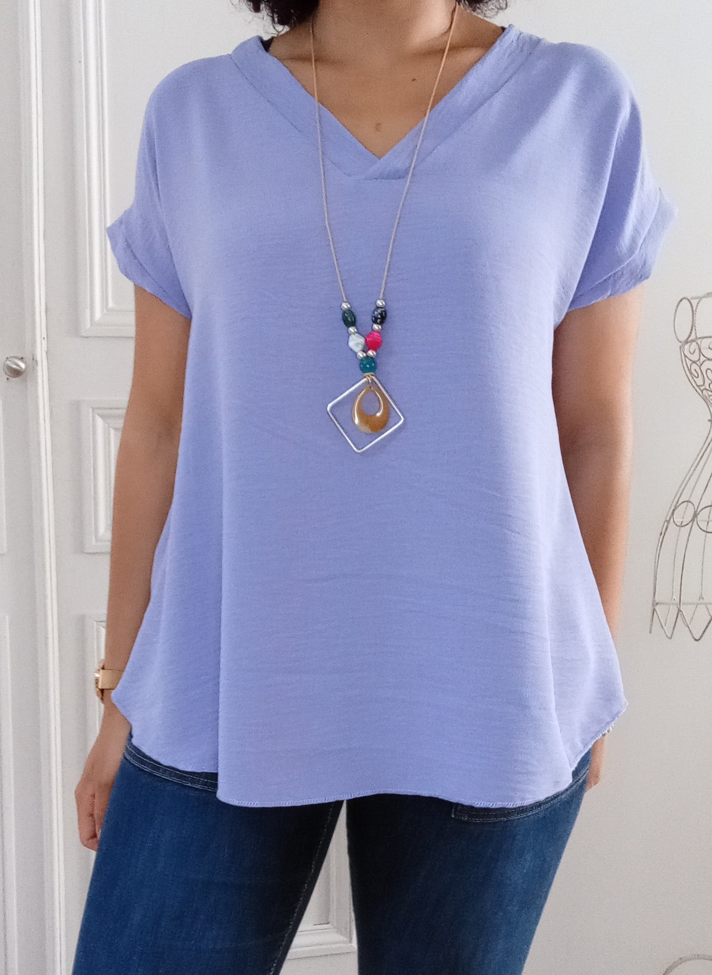 Top col V + collier
