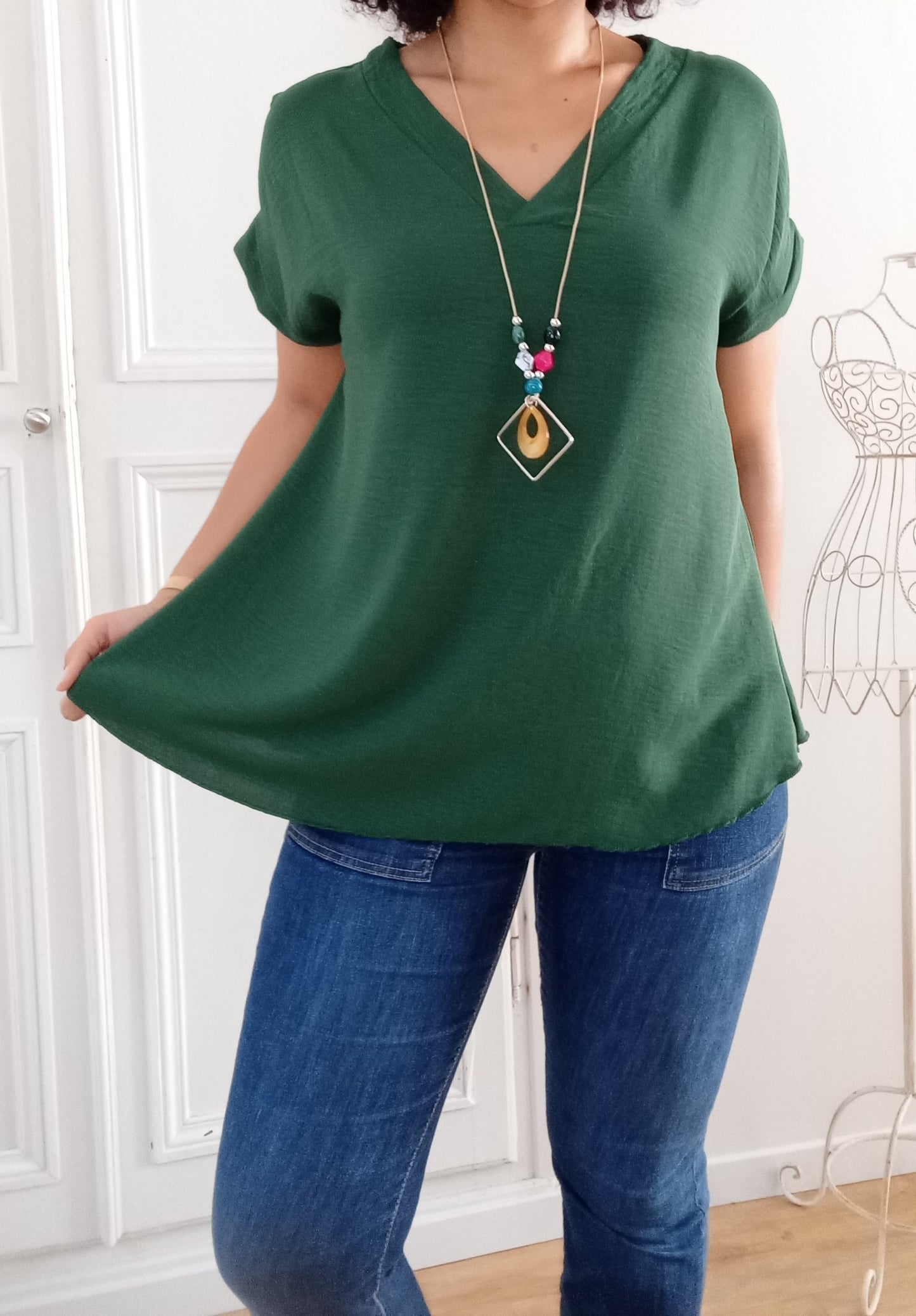 Top col V + collier