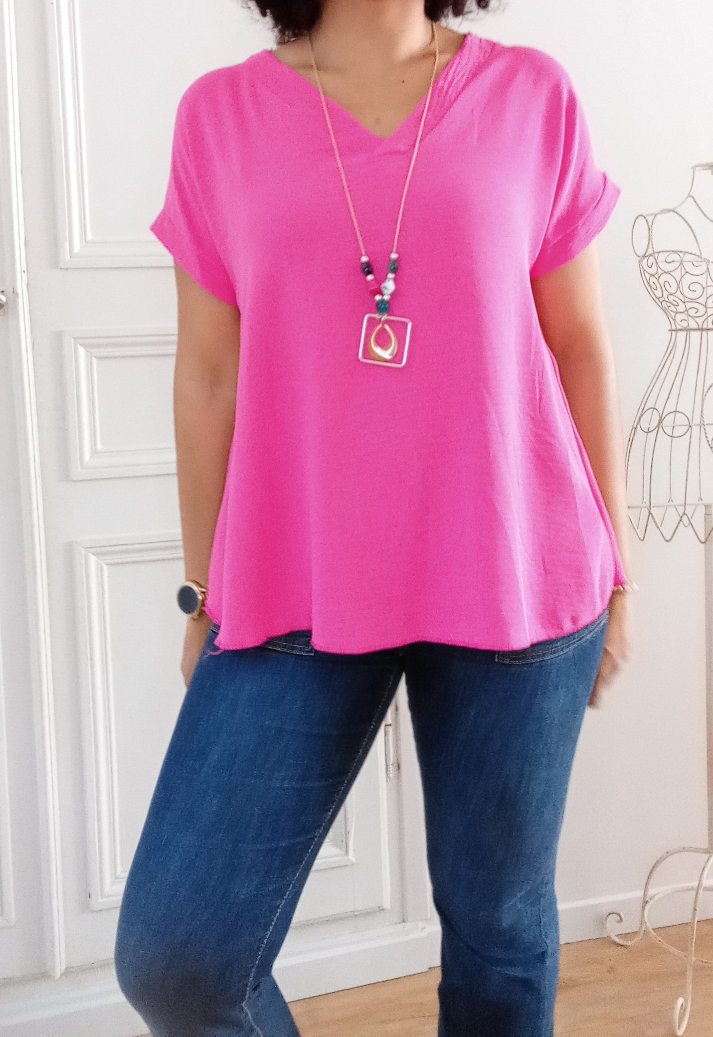 Top col V + collier