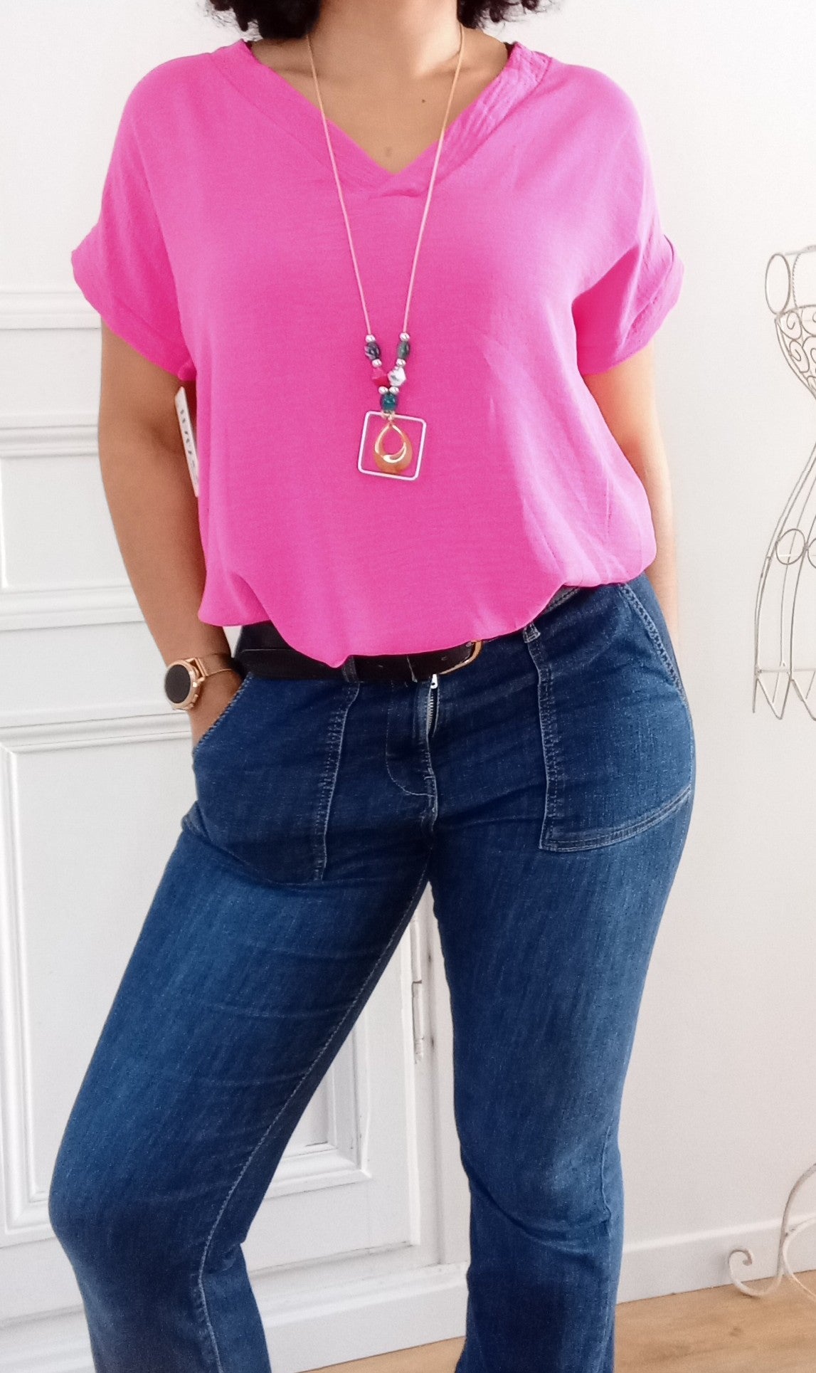 Top col V + collier