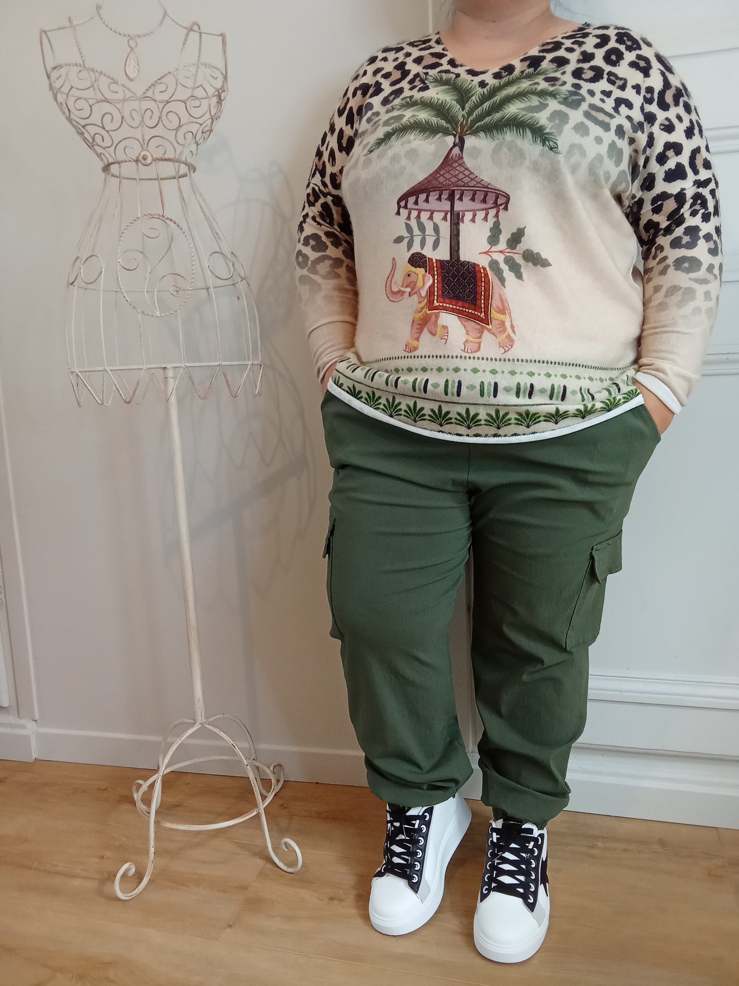 Pull Sable éléphant