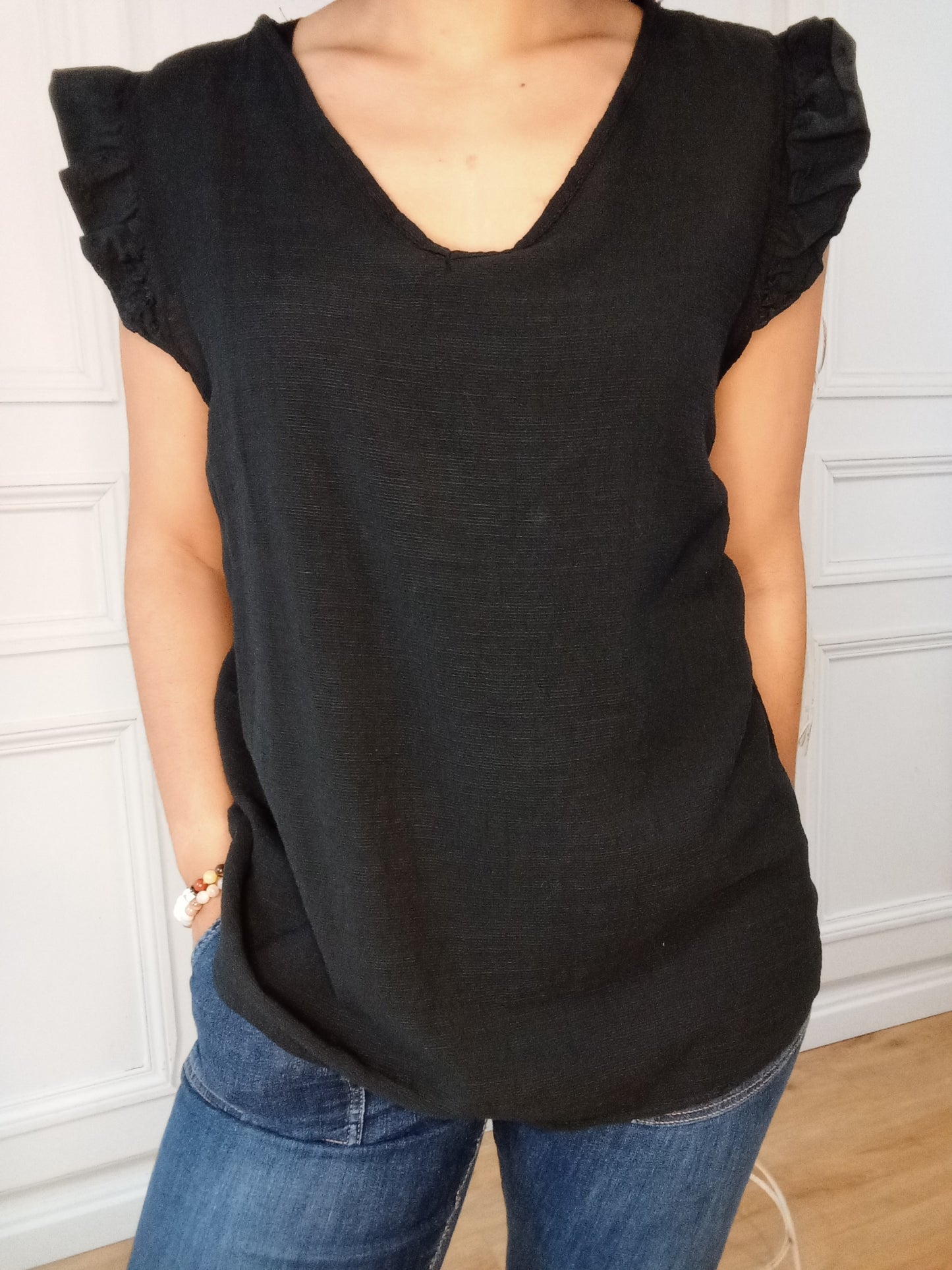Top Coton noir