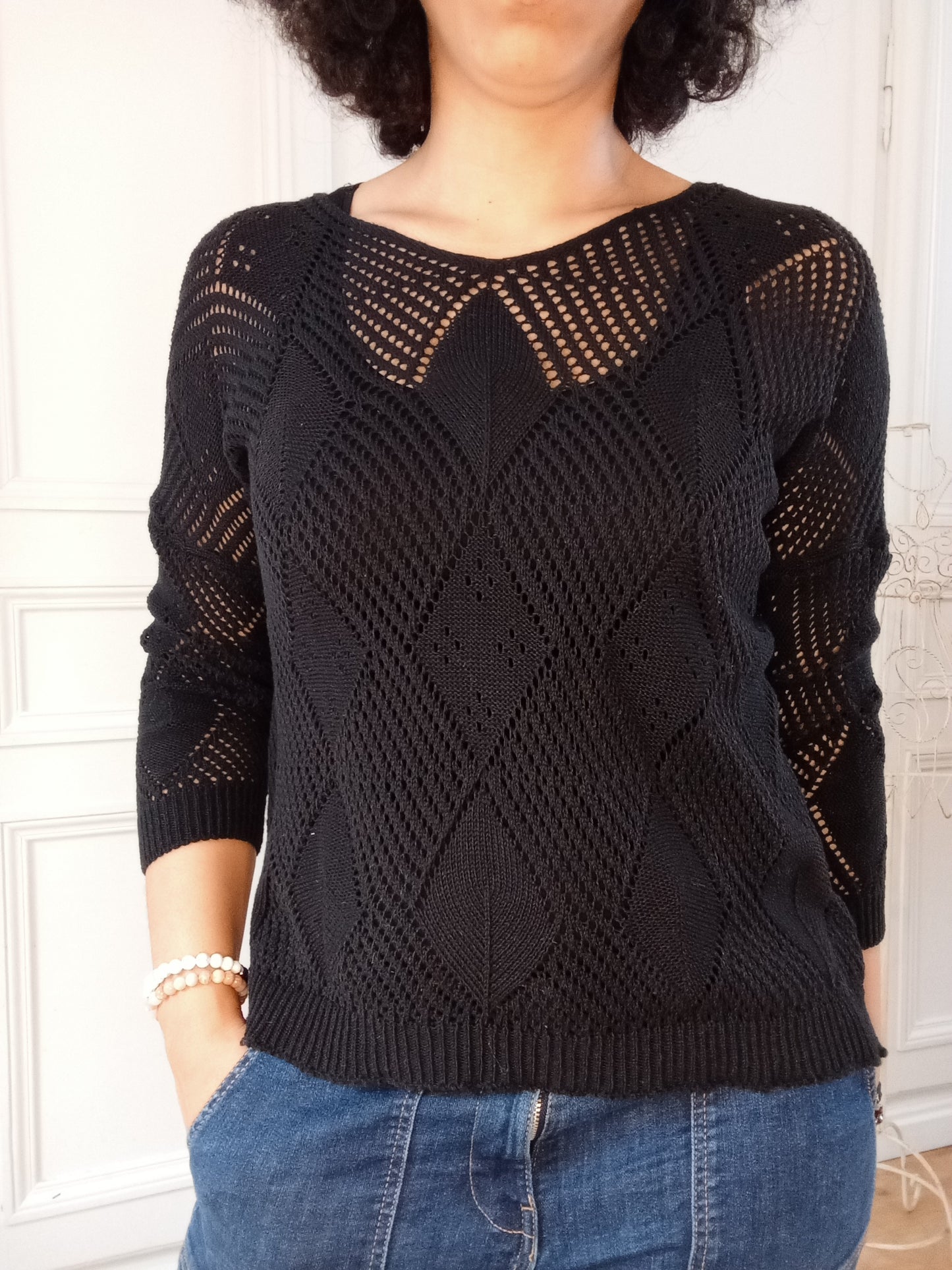 Pull tricot Noir