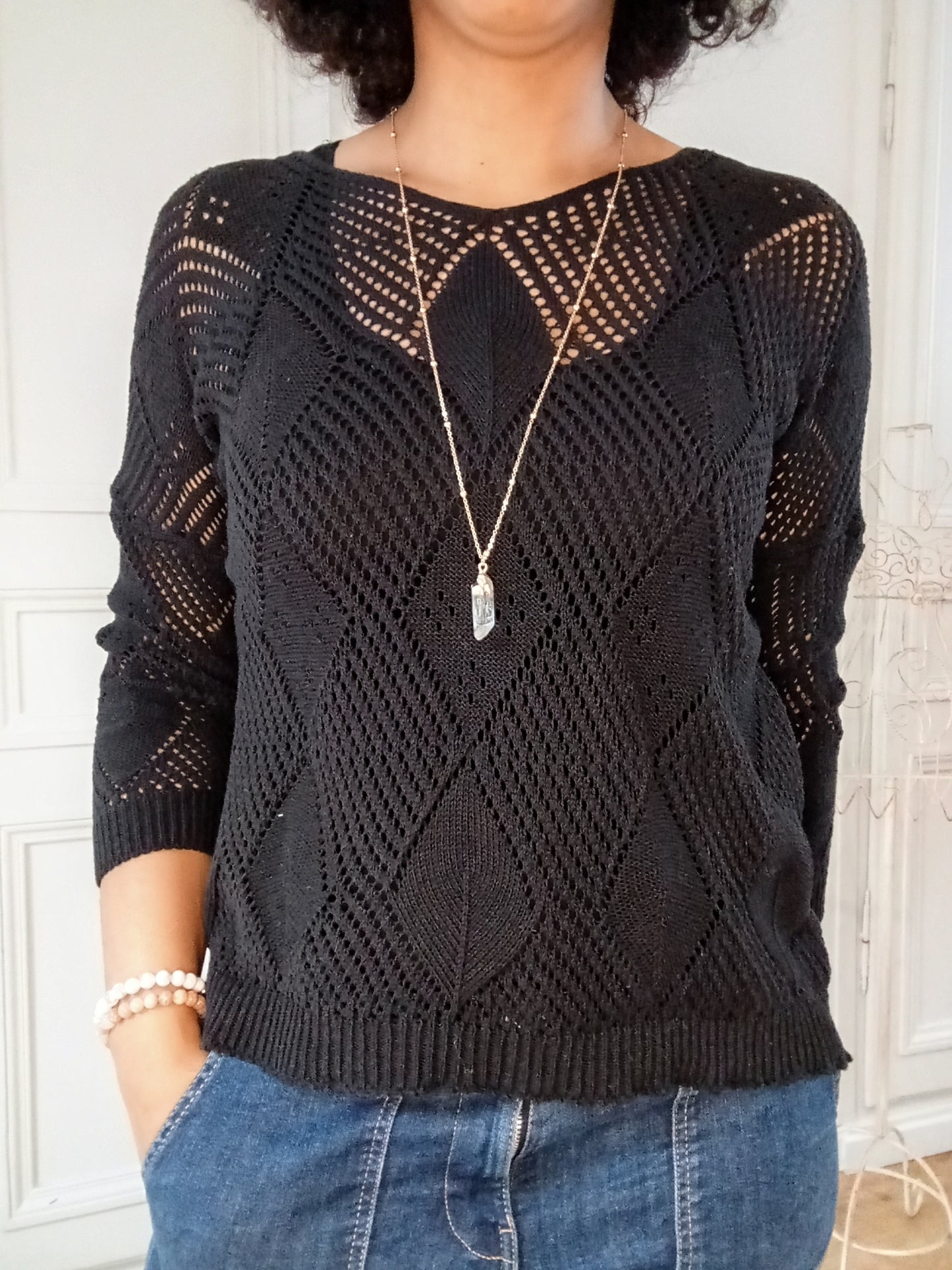 Pull tricot Noir