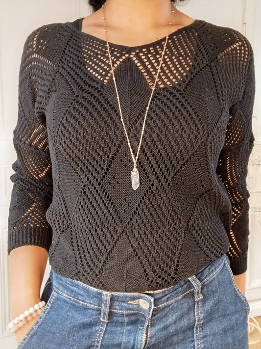 Pull tricot Noir