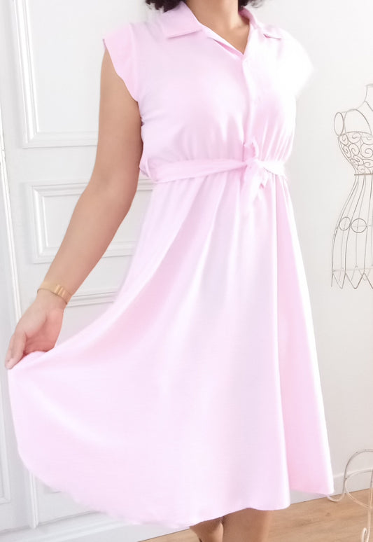 Robe mi-longue chic et décontractée