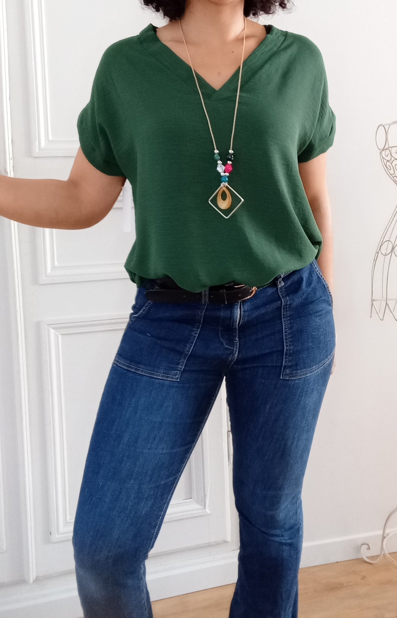 Top col V + collier