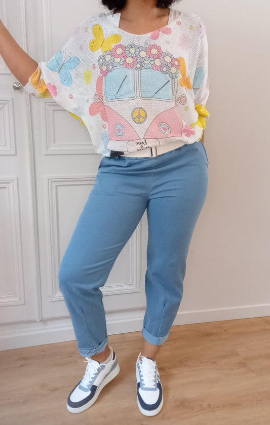 Pantalon Moga Bleu jean